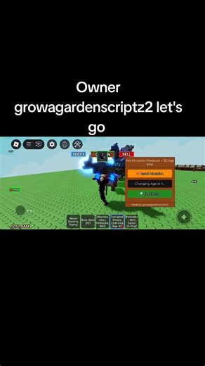 Crea un script de mascota mutante con 50 años