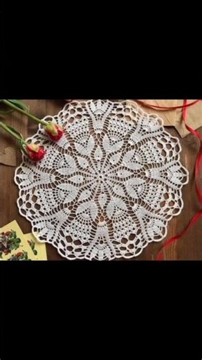 Vintage Crochet beautiful doily patterns #crochet #vintage #knitting #handmade #viralshort