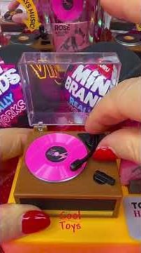 ASMR Zuru Mini Brands Really Works Vinyl Record Player Playset Oddly Satisfying Toy Unboxing
