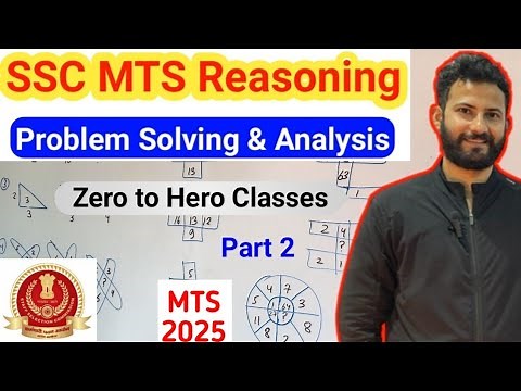 Problem Solving Reasoning - Part2 | SSC MTS Reasoning Classes 🔥 Tricks and Concepts | MTS 2025 🔥