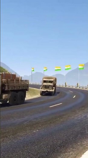 "GTA 5 Military Convoy on Mountain Road – Epic Realistic Scene"