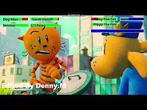 Dog Man (2025) Final Battle With Healthbars 1/4