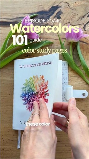 WATERCOLORS 101: Episode 20/40 🎨 Comment “Guide 101” to get a FREE E-BOOK with 40 lessons 📖✨