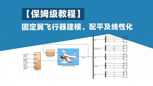 MATLAB/Simulink 固定翼飞行器动力学配平及线性化详细教程