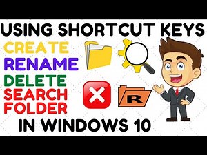 How to create New Folder in Windows 10 on Desktop (Rename, Delete,search)