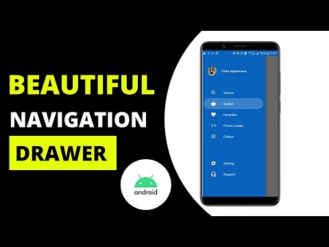 Beautiful Navigation Drawer with fragments in Android Studio| Android UI Series