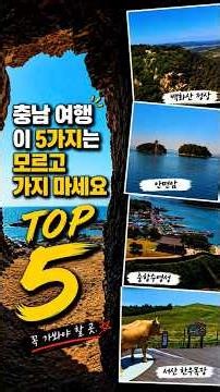 충남 여행 가기 전에 꼭 알아야 할 진짜 포인트 TOP5｜태안·서산·보령 가볼만한곳 TOP5 #국내여행 #여행추천 #여행정보