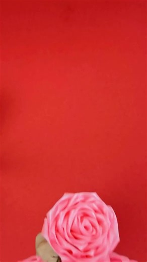 DIY JOY on Instagram: "Learn how to make these gorgeous roses that never wilt 🌹Easy ribbon rose tutorial is simple enough for beginners to make a pretty flower bouquet 💕 If you are looking for a DIY Valentine gift, look no further #valentinesdaygift #handmade #crafts #crafty #diy"