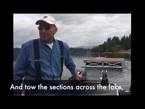 Floating Dock Built from Aluminum Kit by Rolling Barge