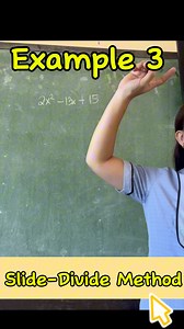 457K views · 8.1K reactions | Factoring General Trinomial, A ≠ 1 Example 3 (Slide-Divide Method)#mathematics #Math8 #mathtutor #mathlesson #mathematician #MathTinik #mathskills #mathisfun #mathteacher #MaamPagayon | Mommy Eiram MiniVlog | Facebook