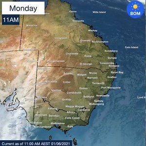 🌧️Following some heavy falls over the past few days, rain over WA will ease today and move into southern and eastern parts of Australia. The rain and showers will be patchy across SA on Tuesday, becoming more widespread and heavier as it moves into southern Qld and much of NSW on Wednesday and Thursday. There is the potential for widespread totals of 10-20 mm through southern Qld and and parts of NSW on Wednesday into Thursday with the possibility of isolated falls of 30-50mm under any thunders