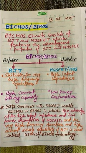 BICMOS/BIMOS Circuit Advantage