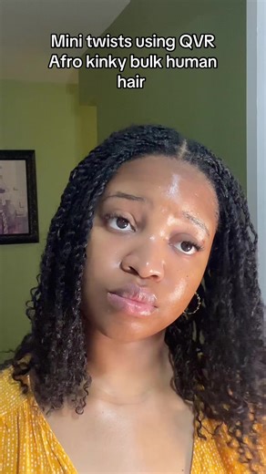 Mini Twist Hairstyles with QVR Afro Kinky Hair