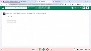 Write an equivalent addition expression and find the sum. (exam... | Filo