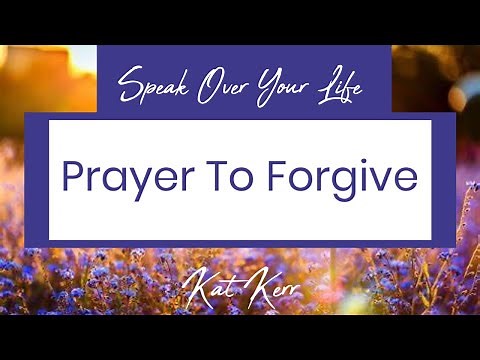 Prayer To Forgive & Release Offense: Kat Kerr BLACK SCREEN #katkerr #godsword #prayer