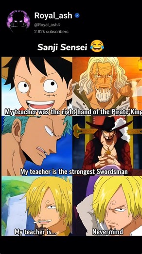 Luffy & Zoro's Teachers vs Sanji's Teacher 😂💀 | One Piece #anime #onepiece #memes