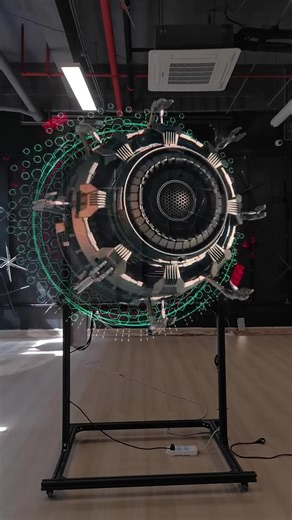 3d holographic fan #3d #ledfan #holographic #advertising #hightech #leddisplay #fyp