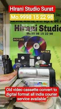 2003 VHS cassette convert digital format #vhs #vcr #old cassette data backup #all the data recovery