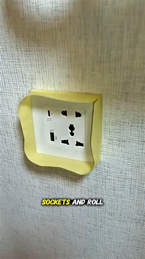 PAINTERS ARE SCAMMING YOU! Try This 10-Second Outlet Taping Hack #shorts #shortvideo #ideas #diy