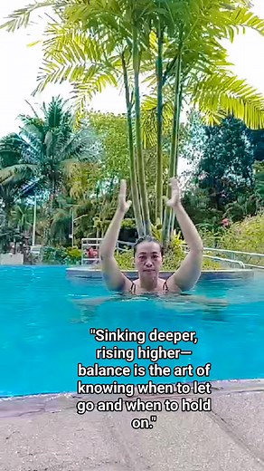 "Sinking deeper, rising higher—balance is the art of knowing when to let go and when to hold on." #wellness #trendingreels #trend #fitness #exercise #workout #health #aquayoga #hydrofitness #highlights #everyonefollowers | Daily Dose of Wellness