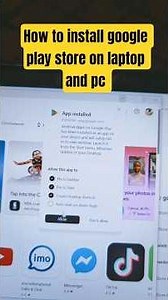 how to install google play store on laptop #laptops #hidden #hiddentruth #tricks