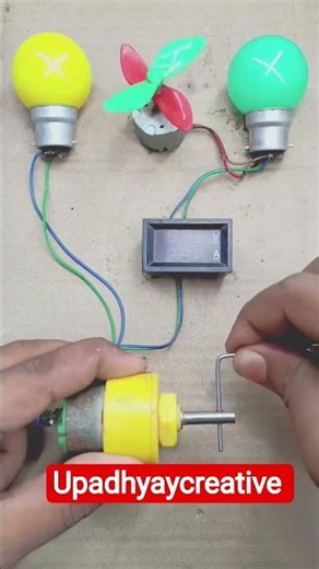 Create Electricity Generation Project Kit Using N20 Geared Motor #shorts #dcmotor #motor #generation
