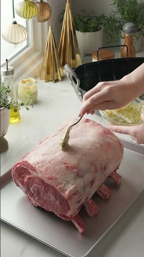 Herb-Crusted Standing Rib Roast Recipe