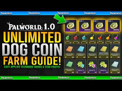 Palworld 1.0 - NEW UNLIMITED DOG COIN FARM - 10000s Per Hour! How to Get Dog Coins Fast & Easy Guide