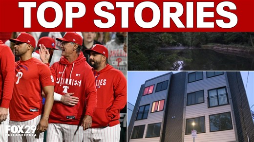 Child falls from 3rd floor window, body found in Pennypack Creek & Phillies beat Giants 7-0
