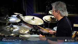 PRACTICING TO GROOVES! The GrooveClix app (iOS) lets you play to an endless array of grooves in many genres - at any tempo - and in the time signature of your choice! Download it FREE in the iOS app store and learn more at www.grooveclix.com | Dave Weckl