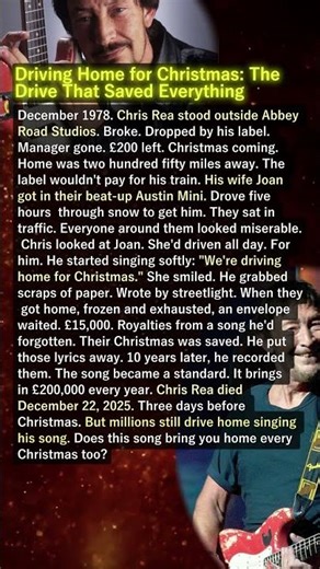 Chris Rea's Wife Saved Him From Ruin on a Snowy Night #Emotional #TrueStory
