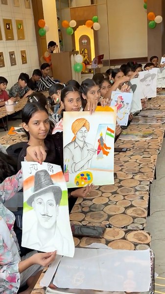 Art Competition at Shikha’s art institute 🔥#shorts