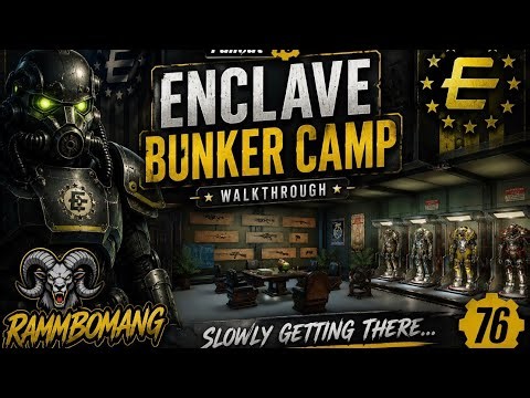 Fallout 76 Enclave Bunker CAMP Walkthrough | First Build Tour | @Rammbomang