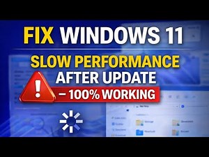 Fix Windows 11 Slow Performance After Update – 100% Working