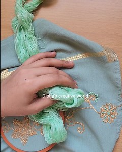 Hand embroidery Borka design | Disha's Creative World