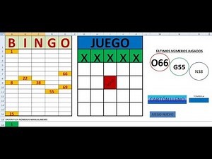 bingo en excel manual