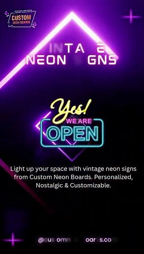 Custom Vintage Neon Signs | Vintage Neon Light Signs