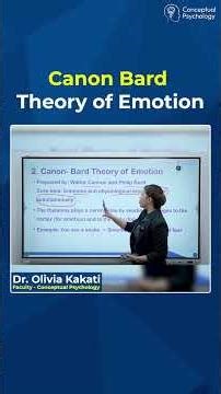 Cannon-Bard Theory of Emotion | Dr. Olivia Kakati