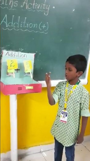 Mathematics activity based on *Learning of addition* by class II students.