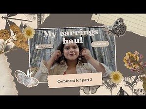My Earrings Haul video 😍💕