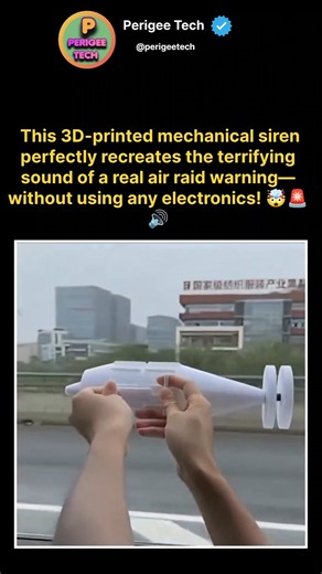 This 3D-Printed Mechanical Siren Sounds Exactly Like a Real Air Raid Warning! 🚨🔊🤯