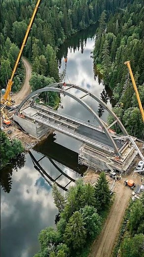 River Crossing Transformed Into a Modern Bridge.
