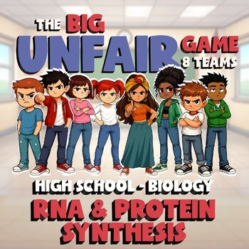 RNA & Protein Synthesis BIG UNFAIR GAME - No Prep Biology Science Review