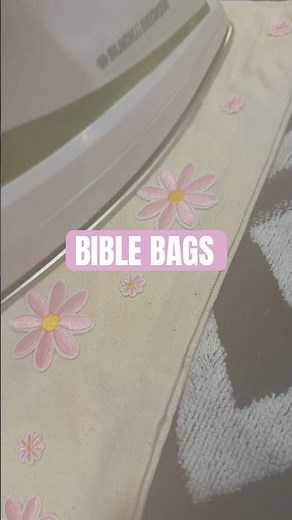 How to Make Bible Bags | Cute Girls Night DIY with Iron-On Patches, EASY!