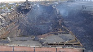 More incredible Aerial views of the Lackawanna Fire | WBEN NewsRadio