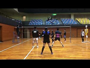 22.5.5愛知県豊橋市ソフトバレー大会40歳以上トリムの部1コート3試合目(谷さん)コラボ