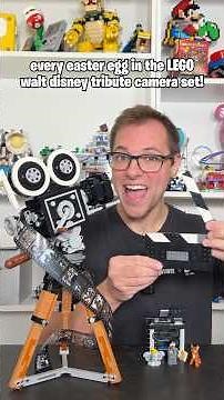 did you know about all of these easter eggs in the LEGO walt disney tribute camera set?