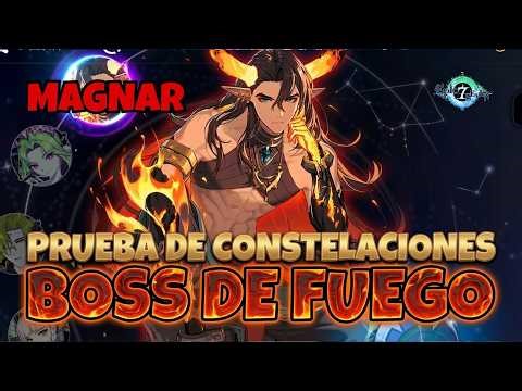 Guía Magnar | Estrategia Prueba de las Constelaciones (Jefe Fuego) | Epic Seven