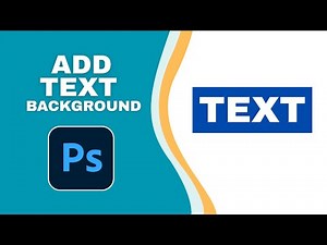 How to Add Text Background in Photoshop