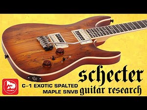 [Eng Sub] Schecter C-1 Exotic Spalted Maple six-string electric guitar